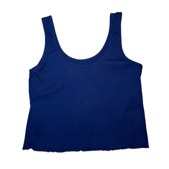 PacSun Tops Pacsun Basics Royal Blue Cropped Tank Poshmark
